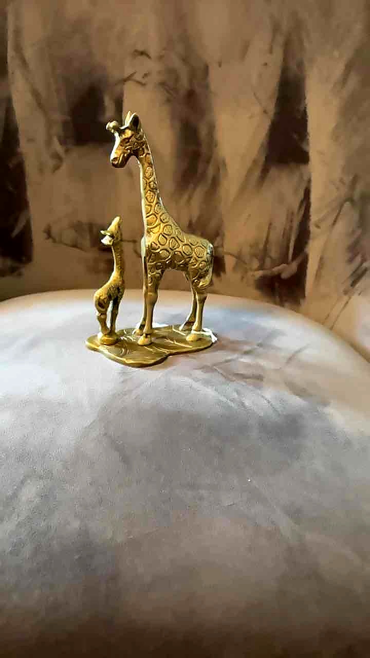Brass Giraffe Pair