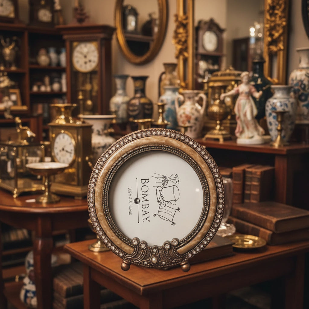 Bombay Company Bejeweled Round Picture Frame