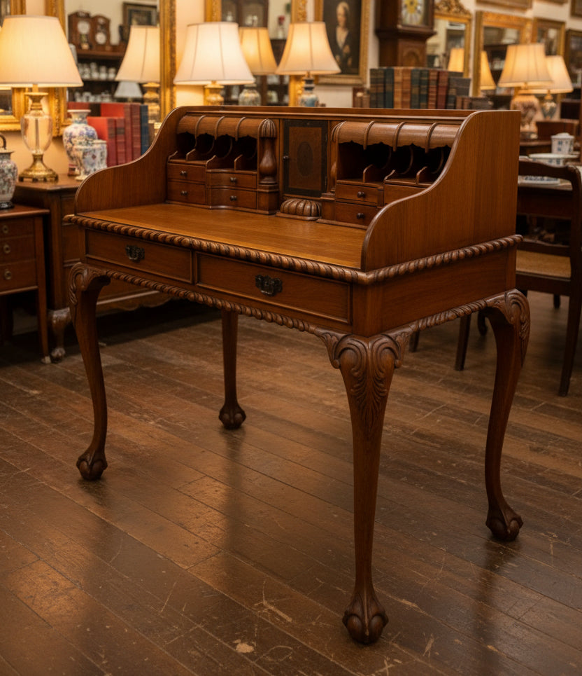 Chippendale Style Escritoire Secretary Desk