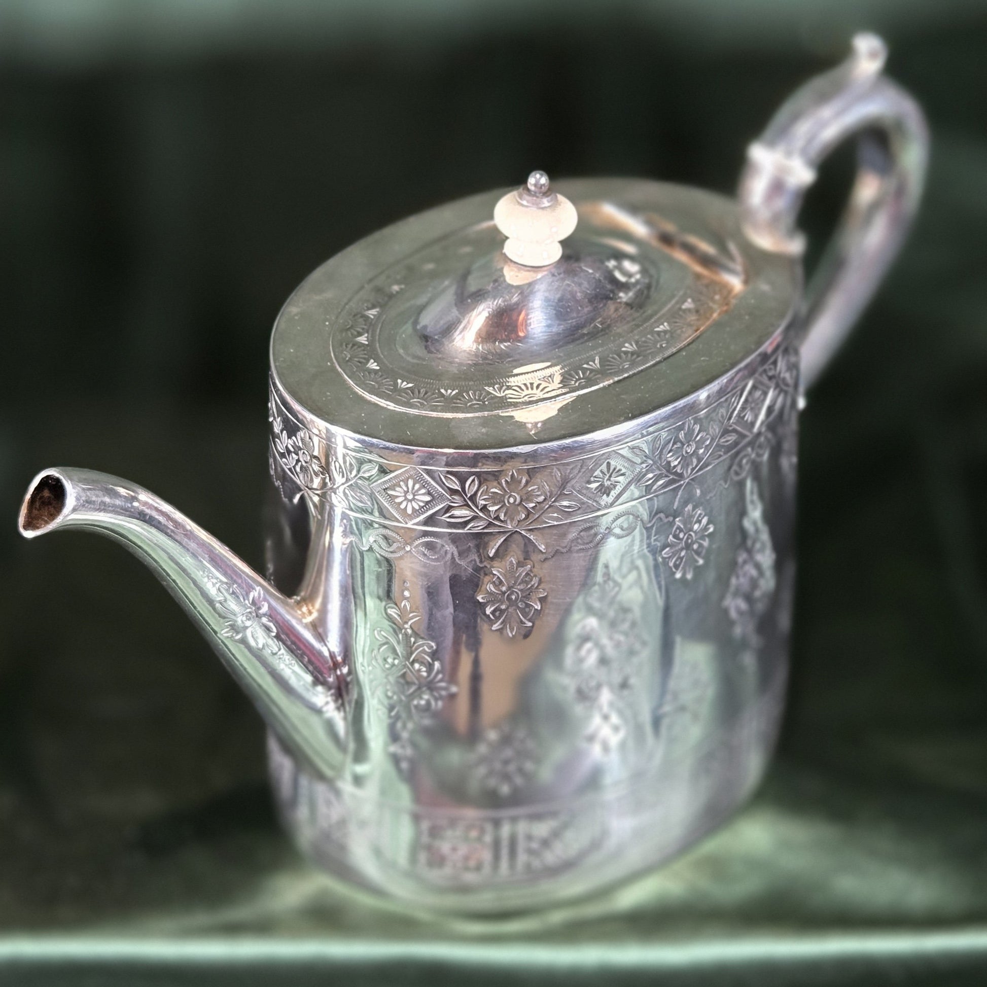 Victorian Silver Plated Teapot