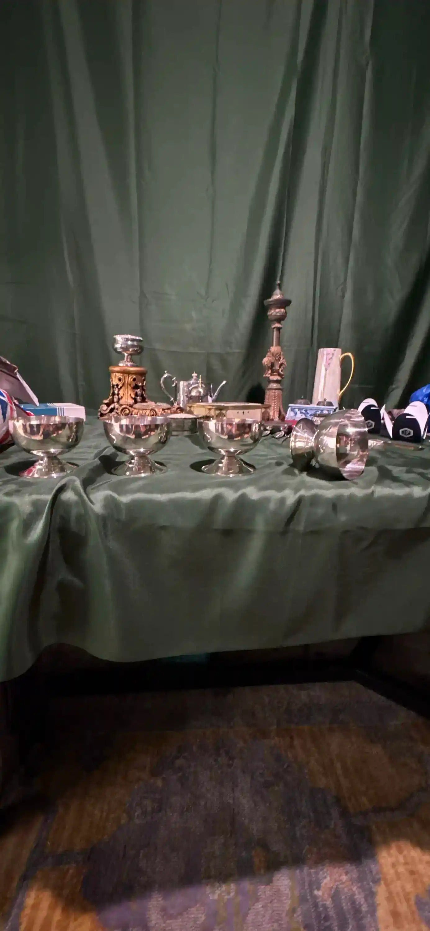 Silver Plated Footed Punch Cups